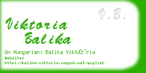 viktoria balika business card